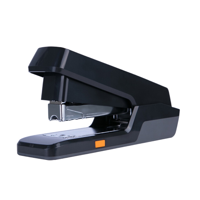 得力(deli) 0476 创新型 12#省力订书机 推出式两段结构订书器 黑色
