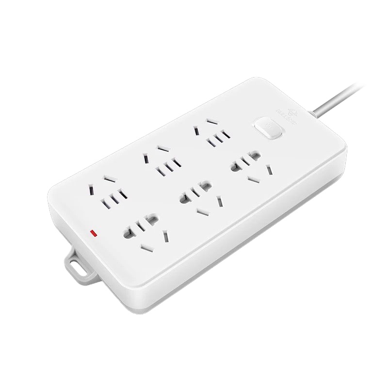 公牛双排插座(6个3位/250V/10A/2500W/含开关) GN-109K 1.8米