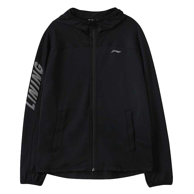 LI-NING KIDS男童7-12岁中大童长袖连帽开衫卫衣