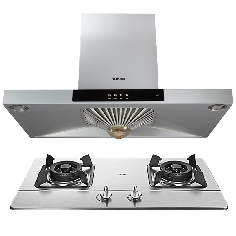 老板(ROBAM)60X3+32G5 烟灶套餐 欧式 油烟机燃气灶 抽油烟机 烟机灶具套装 吸油烟机 按键式 17立方