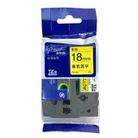 兄弟(brother)TZe-641原装标签色带 黄底黑字18mm 色带/碳带