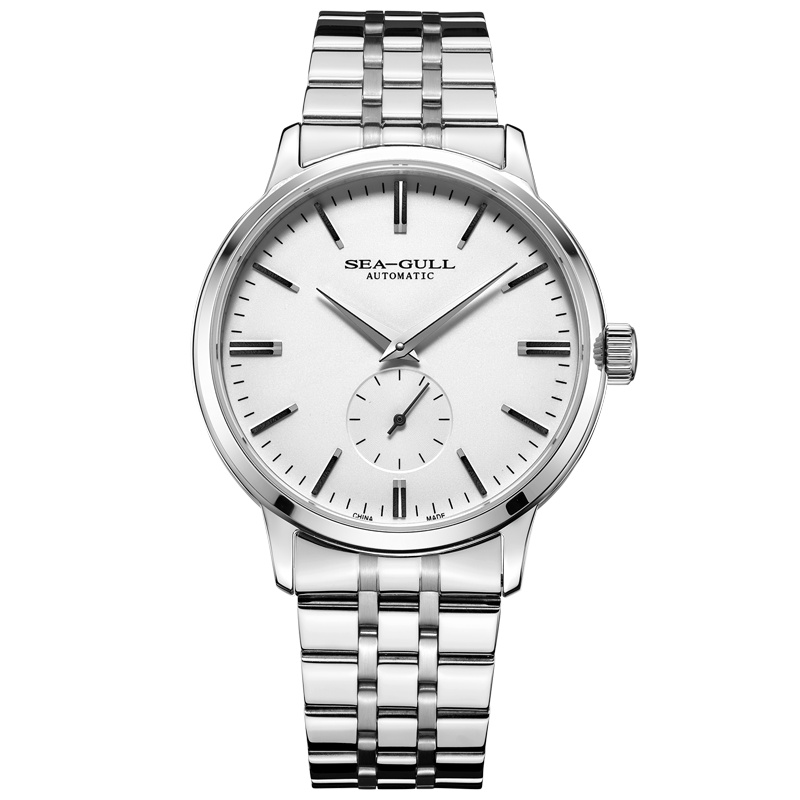 海鸥(SEAGULL)手表 国民系列 潮流时尚自动机械表小三针钢带男表 816.12.6097