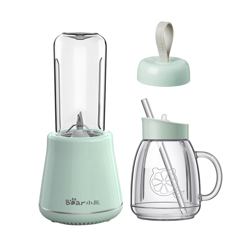 小熊(Bear)便携式榨汁机 家用迷你小型炸果汁机多功能电动榨汁杯料理机搅拌奶昔随行杯 LLJ-D04A1