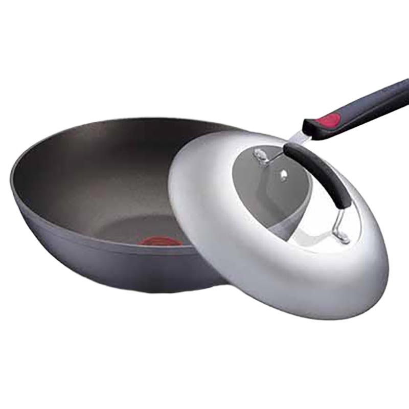 苏泊尔炒锅钛pro无油烟炒锅火红点3代不粘锅 PC32H4