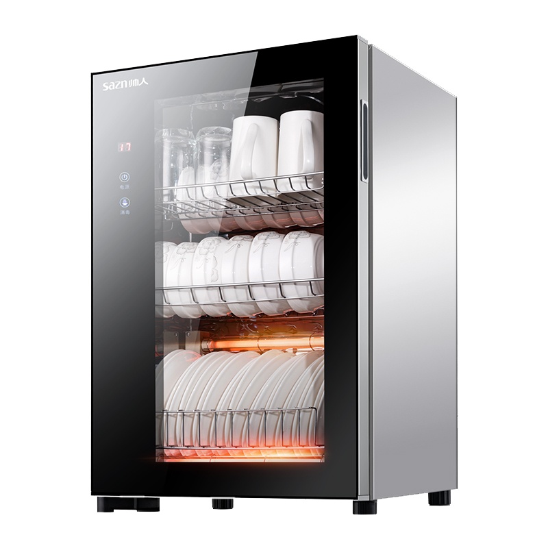 帅人(sazn) 60A-1 60升高温台式消毒柜立式消毒柜家用厨房消毒柜上下分控二星消毒柜