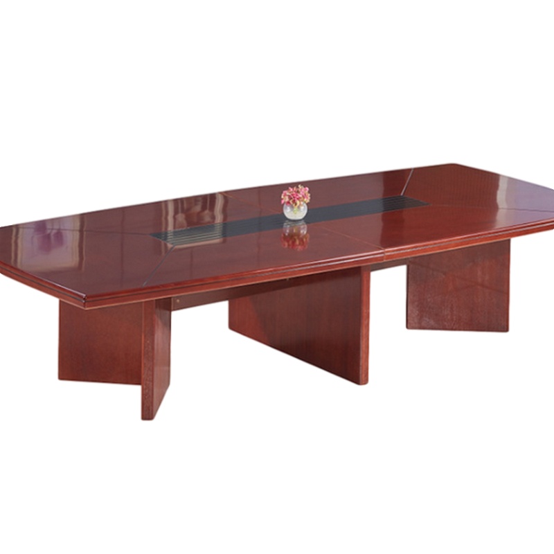 逐鹿中原 办公家具油漆贴木皮职员会议桌办公桌 HFHC733 会议培训洽谈桌会客接待桌
