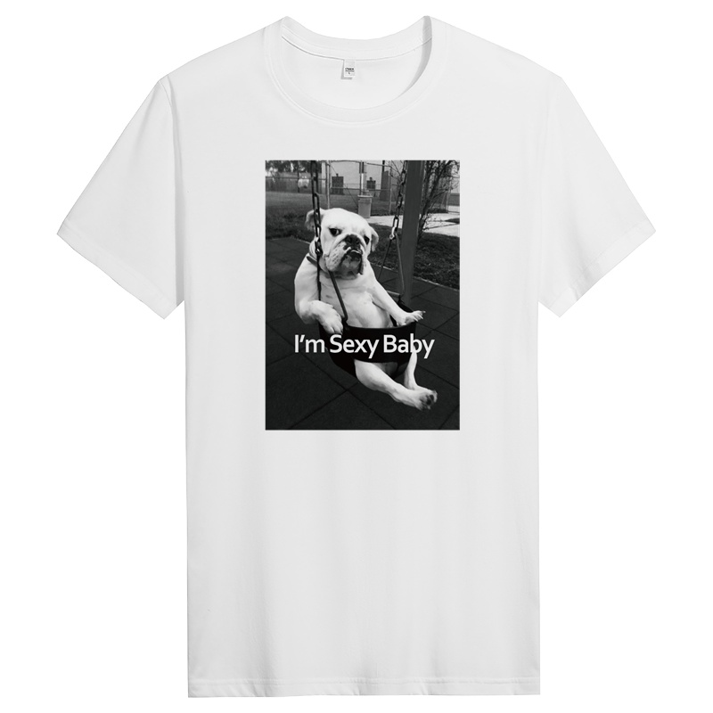 纯棉短袖t恤男士春夏季休闲青年时尚修身圆领上衣 DT10360