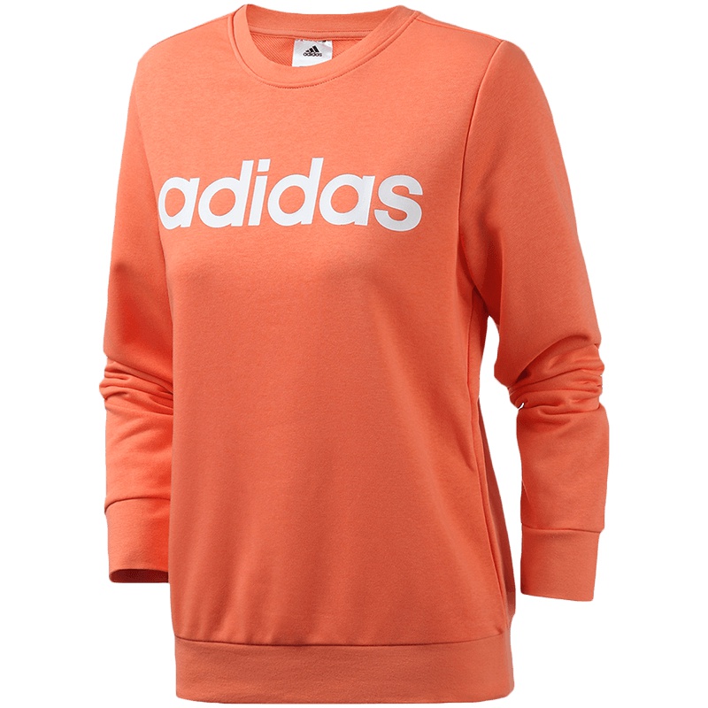 阿迪达斯女服卫衣宽松套头跑步健身运动休闲服装EI0679