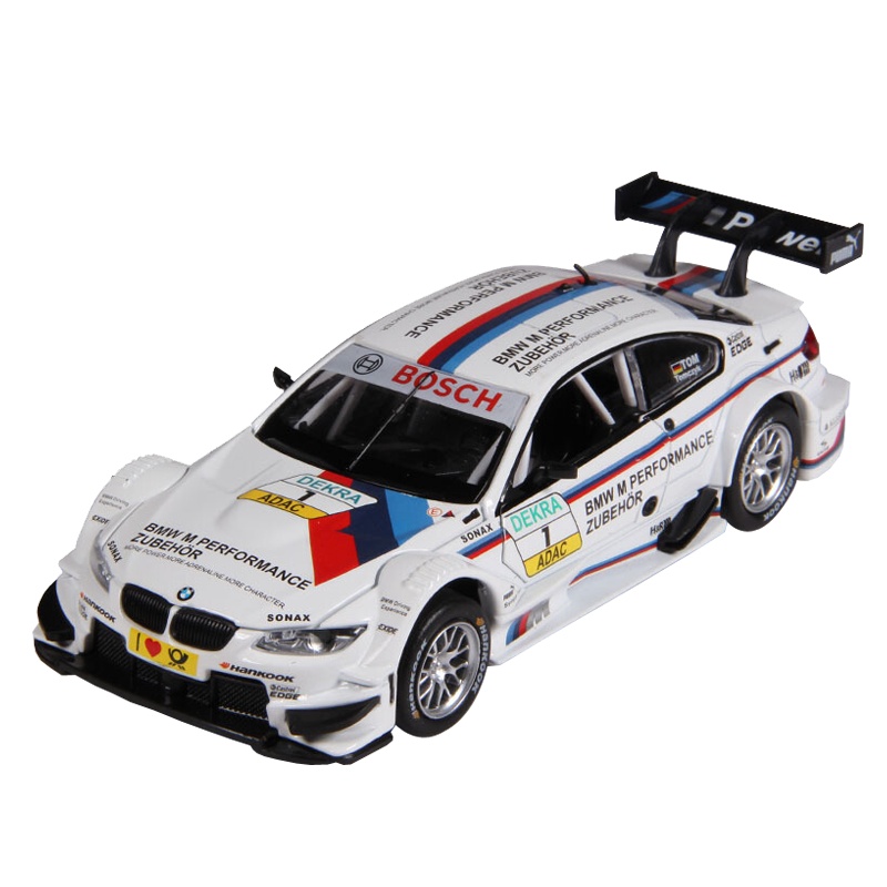 彩珀合金回力声光宝马M3概念赛车模型儿童玩具男孩礼物 颜色随机