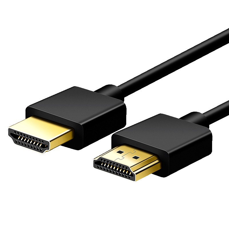 晶华 HDMI超细线2.0版 4K高清3D数据视频线 笔记本网络机顶盒电脑显示器电视投影仪连接线 黑色H220