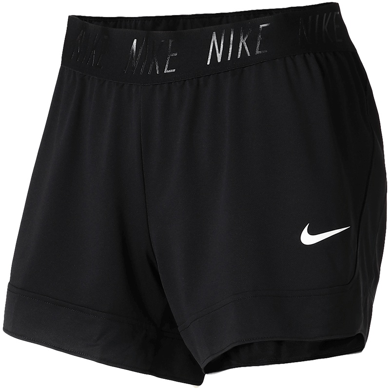 【自营】Nike耐克女运动短裤透气训练健身跑步运动裤890469.. L 890469-010黑+黑+白