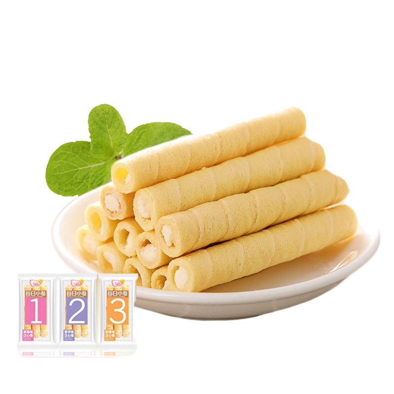 每日小点 夹心蛋卷480克夹心饼干卷心酥吃货休闲整箱包装零食饼干办公室网红女生小吃