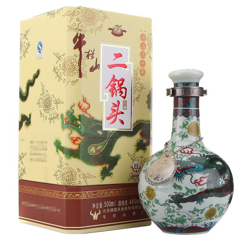 牛栏山青龙 珍品三十年46度500ml盒装 清香型白酒