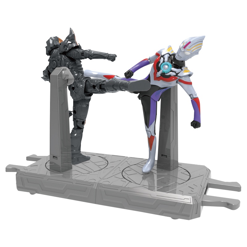 灵动创想奥特英雄擂台 男孩玩具欧布奥特曼(重光形态)vs伽古拉斯(魔人形态)ATM0502