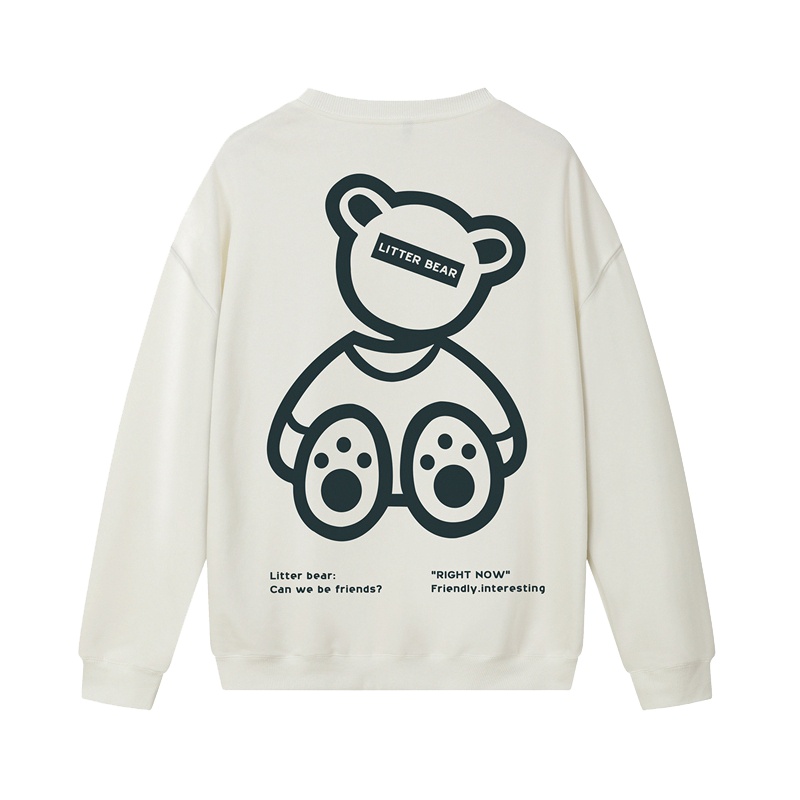 DEBRAND卫衣男春秋潮牌宽松简约个性圆领长袖上衣潮流休闲打底衫