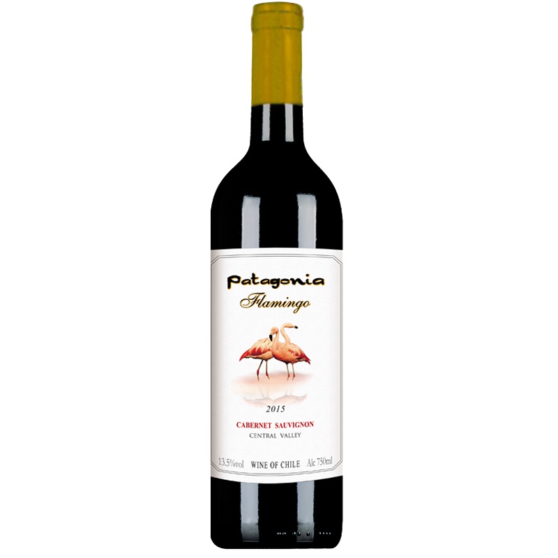 智利原瓶进口红酒 巴塔火烈鸟干红葡萄酒750mlx2