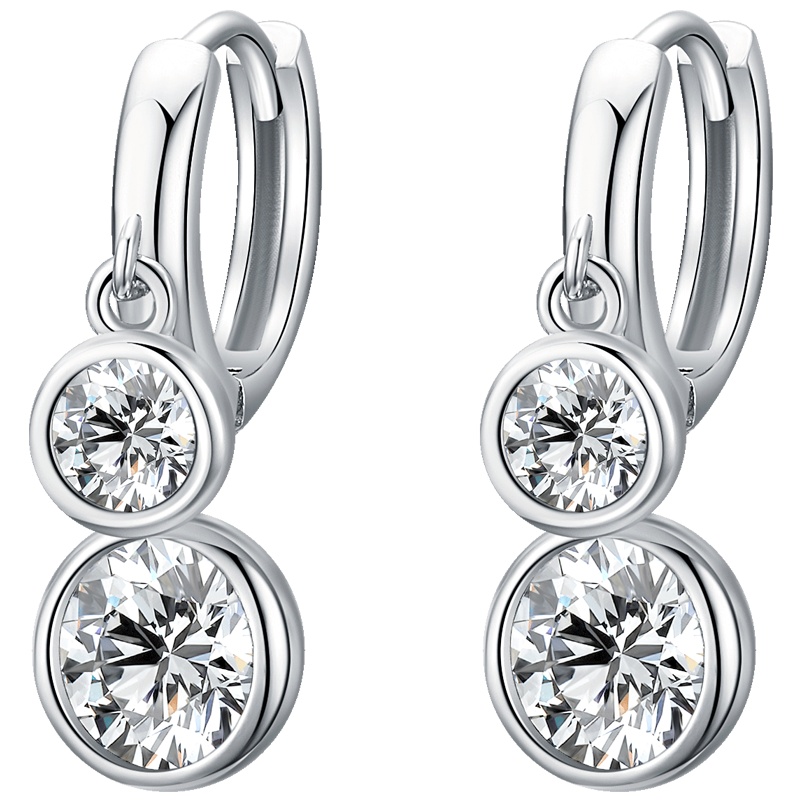 佰色传情(BRIR)925纯银耳扣女气质网红耳坠简约冷淡风耳圈耳饰2020新款耳环