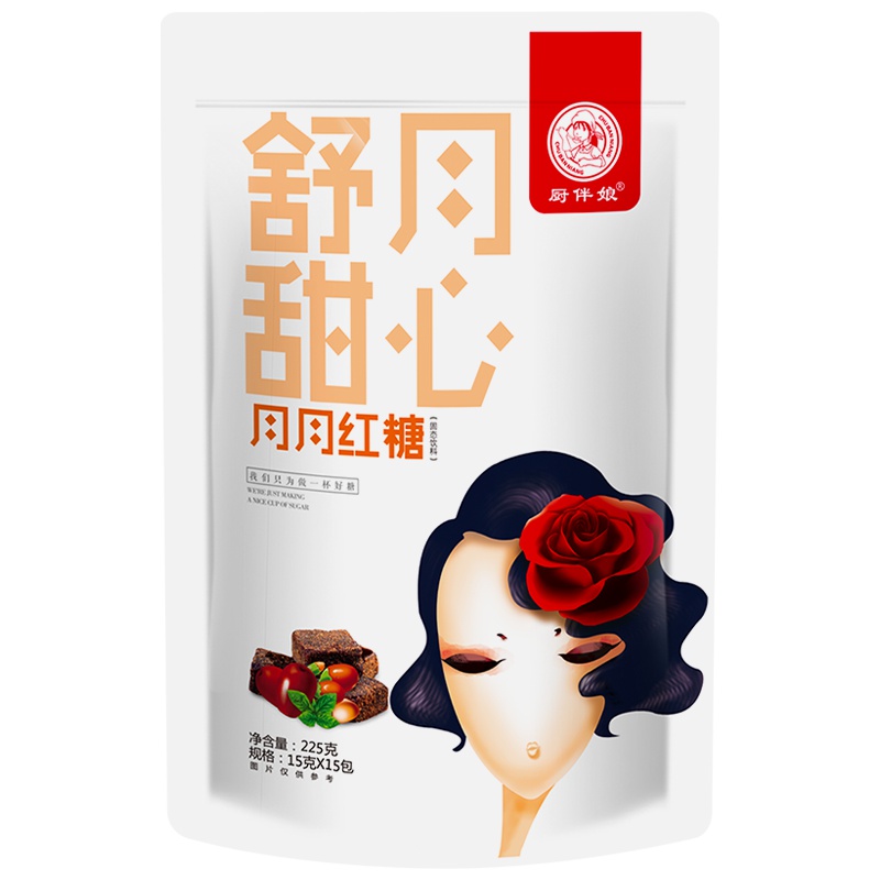 厨伴娘红糖姜茶小袋装颗粒速溶大枣阿胶祛湿去大姨妈宫寒调理气血