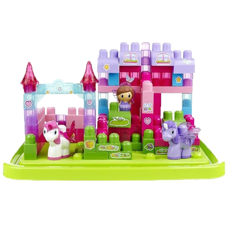 MegaBloks/美高 拼装塑料积木玩具初级拼砌系列-独角兽50-100块 适用年龄儿童