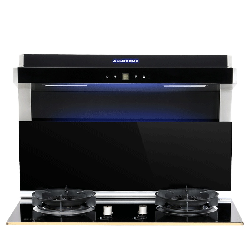 奥莱姆A03分体式集成灶 自动清洗智能体感侧吸下排式油烟机燃气灶 单独烟机 液化气