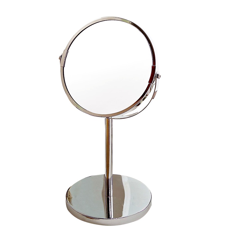 欧润哲 化妆镜 梳妆镜台式双面款 立镜反面2倍放大便携式用镜