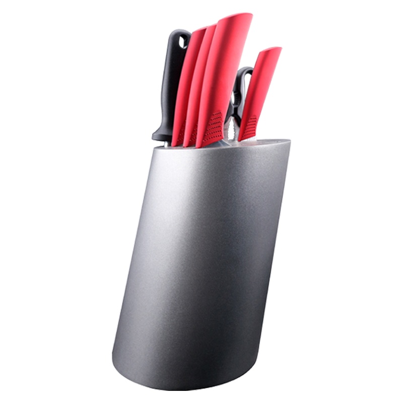 美国康宁(WORLD KITCHEN)芝加哥刀具摩登波尔多红系列 德国4116不锈钢厨房刀具7件套