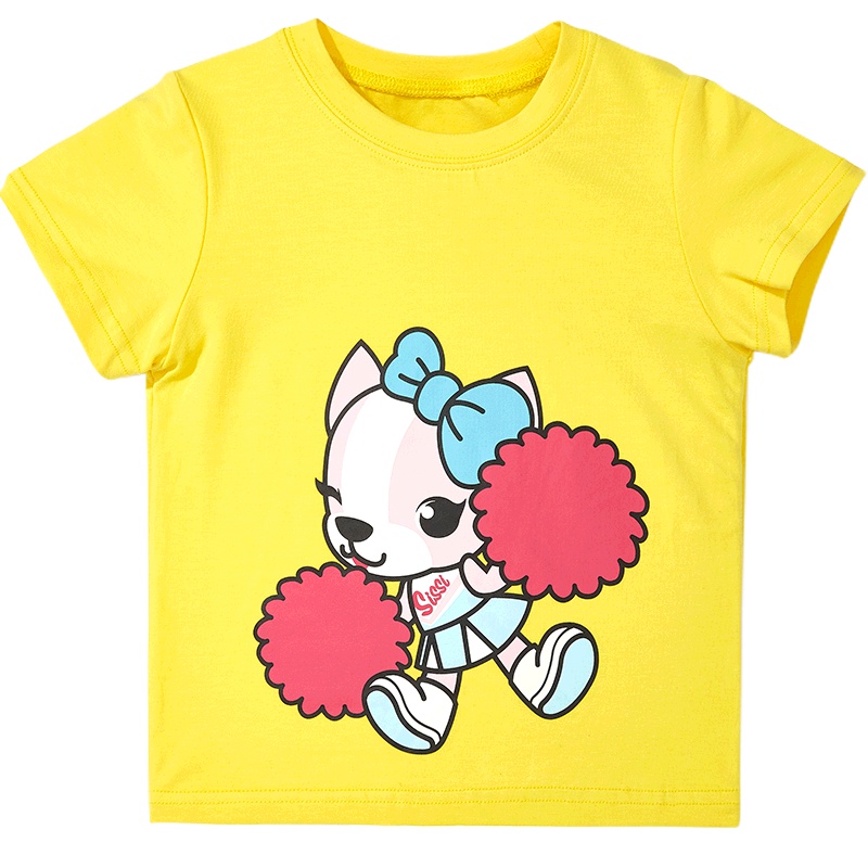 波司登童装短袖T恤女童新款夏季儿童卡通婴儿短袖