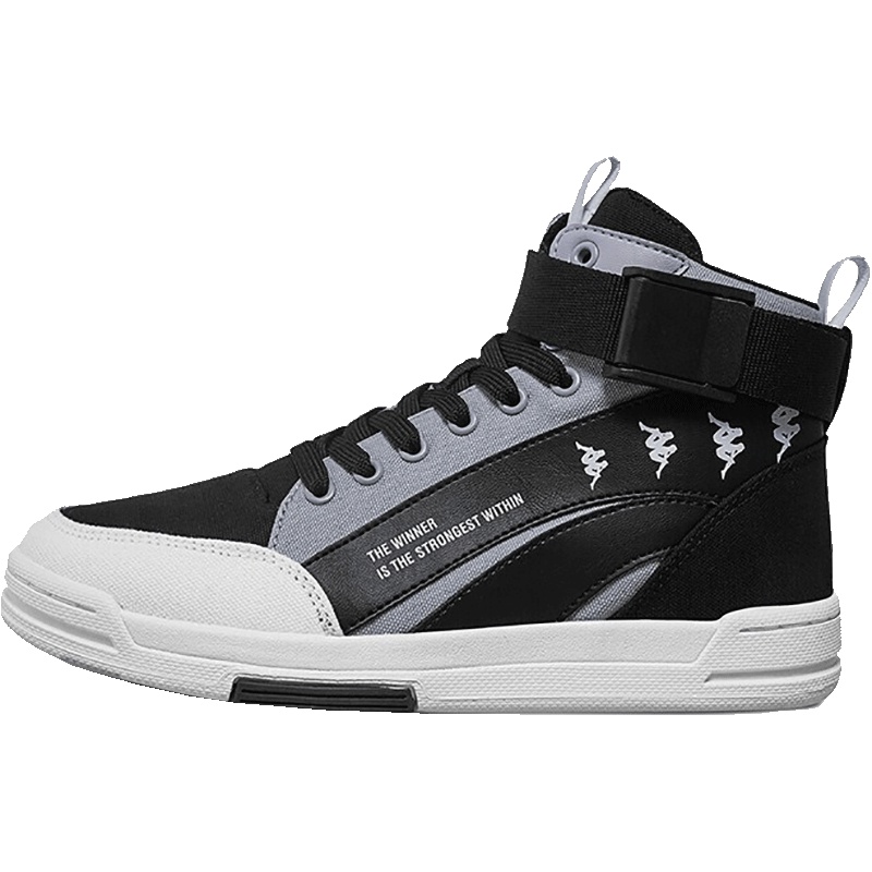 卡帕（Kappa）运动男女情侣款高帮休闲板鞋运动鞋K09Y5CC37