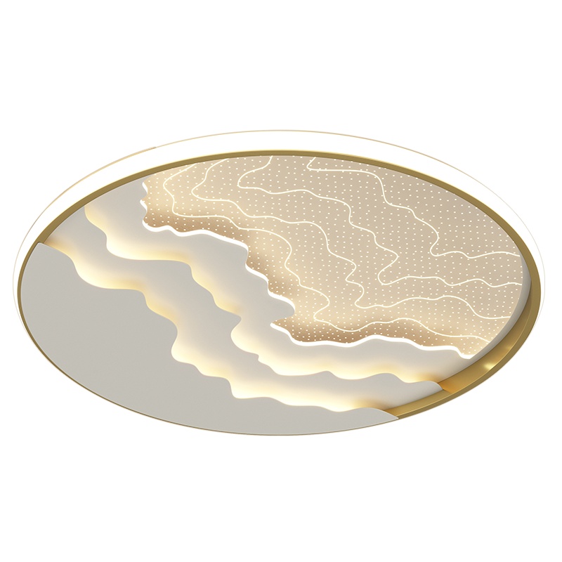 七只蚂蚁2020北欧LED卧室吸顶灯圆形客厅灯主卧新中式卧室灯圆形简约现代家用led吸顶灯温馨浪漫北欧创意主卧房间灯JH