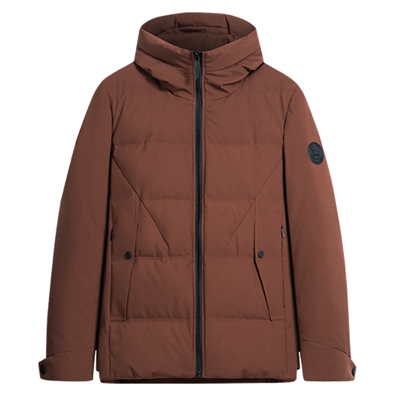 与狼共舞羽绒服2019冬季韩版潮流帅气男装短款加厚连帽男士外套DZ