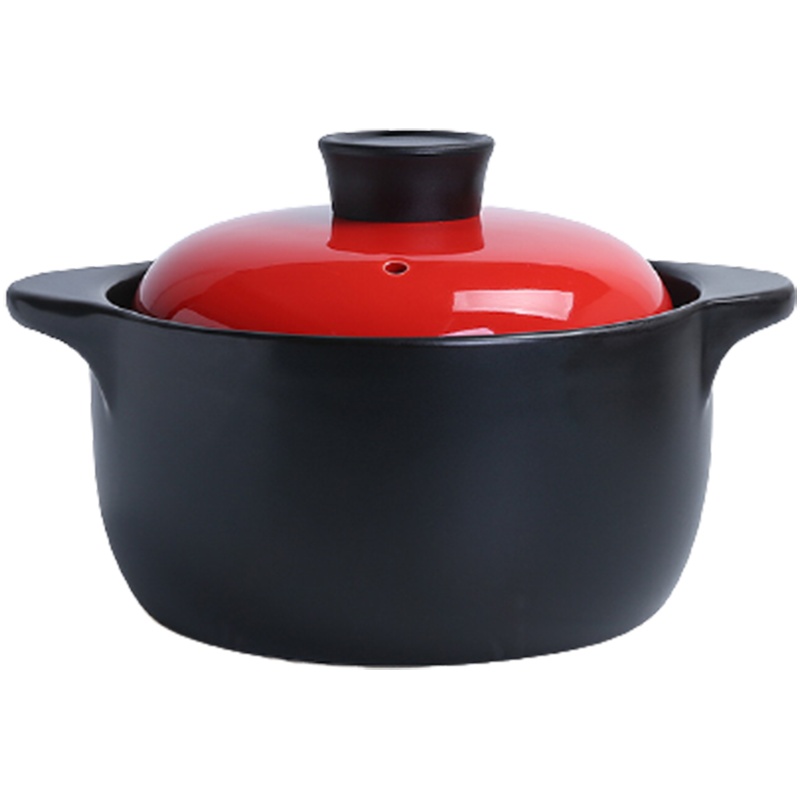 砂锅电磁炉专用炖锅煤气灶通用 烘焙精灵家用燃气明火煲汤锅两用陶瓷小沙锅_M3-10明火专用2500ML