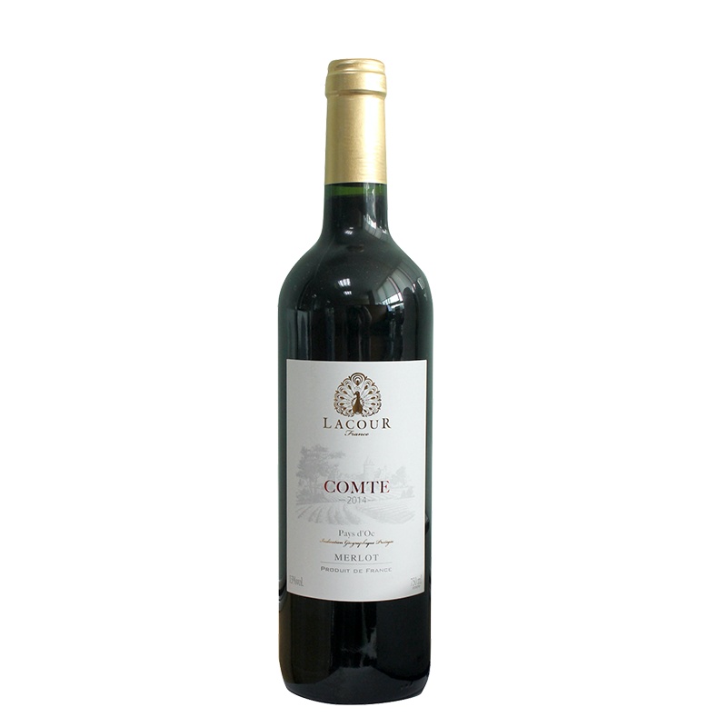 法国拉富 原瓶原装进口 拉富系列伯爵干红葡萄酒750ml/支 13.5%vol