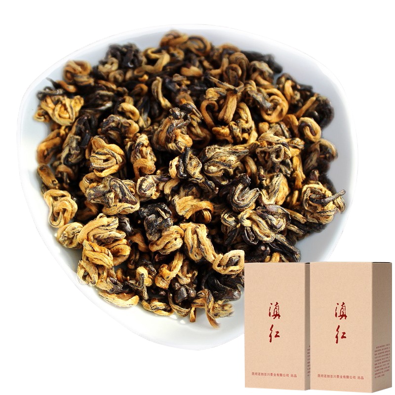 茶叶 滇红茶 云南 凤庆红茶 茶叶 散装 一芽一叶红螺500克纸盒装