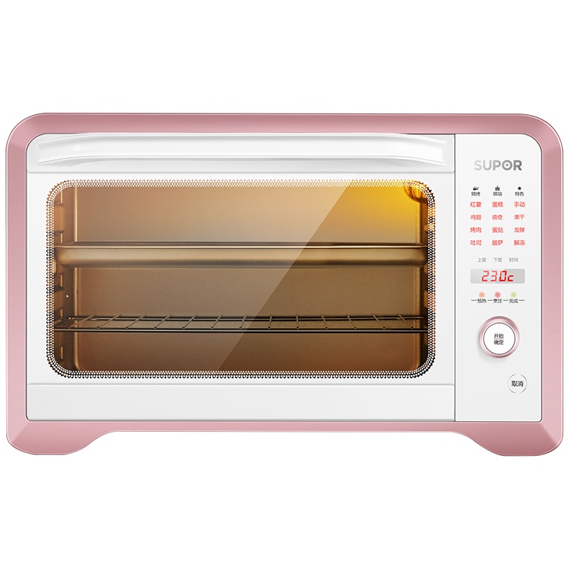 苏泊尔(SUPOR)电烤箱 35升大容量 家用多功能智能烤箱 旋钮操作上下独立控温 专业烘焙蛋糕易操作K35FC808