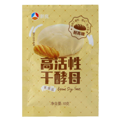 新良酵母 耐高糖高活性干酵母 包子馒头面包原料材料发酵粉酵母粉10g
