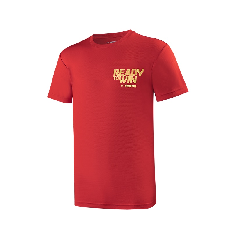 VICTOR/威克多 羽毛球服短袖针织运动T恤训练系列T-10086
