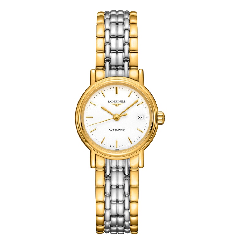 浪琴(Longines)瑰丽系列 精钢表带 条丁表盘 自动机械 时尚 休闲女士手表 商务 正装 女表