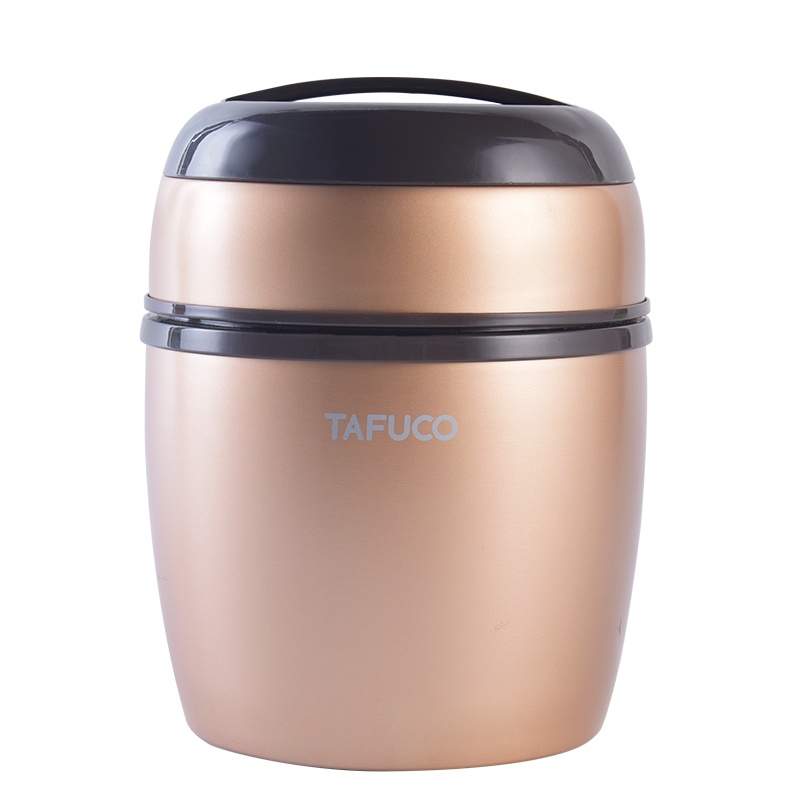 日本泰福高(TAFUCO)304不锈钢大容量真空保温饭盒 粥桶 学生带饭饭盒成人食盒带饭保温提锅大容量超长保温桶便携餐盒