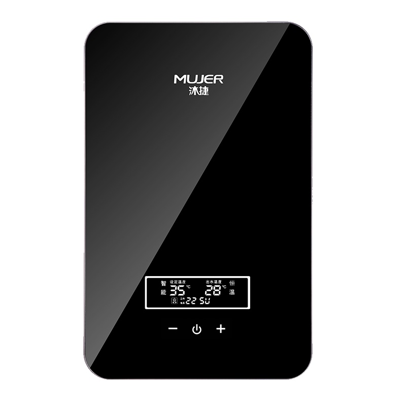 沐捷(MUJER) T3 电热水器 即热式 淋浴洗澡小型家用卫生间过水热免储水热水器 经典白8.5KW