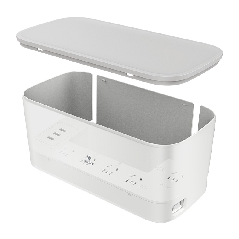 公牛GN-F2151U 带USB新国标收纳盒延长线插座 6位全长1.5米