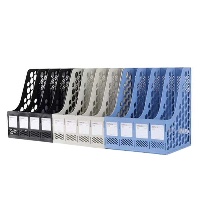 Zs-齐心B2174资料架文件夹档案盒4格/个