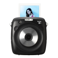 富士(FUJIFILM)INSTAX拍立得 相机数码一次成像胶片相机SQUARE SQ10豪华 深邃黑色 方形尺寸 数码