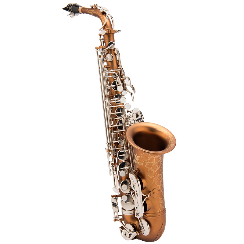 梵巢FLOFAIR 中音萨克斯 黄铜咖啡色哑光镀镍按键 FAS-861演奏考级 降E调