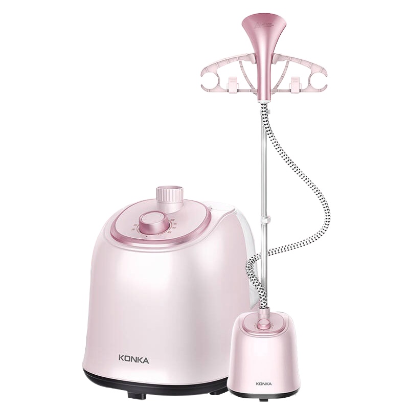 康佳(KONKA)挂烫机家用蒸汽小型手持熨斗挂立式熨衣服烫熨烫机商用服装店 粉色高贵升级款(带烫板)