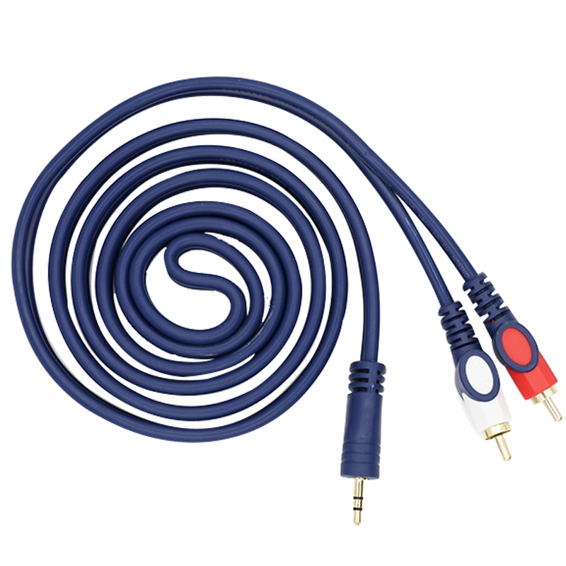 亿迈特(emarket) 一分二音频线 3.5mm转2RCA莲花AV线 电脑功放DVD音箱线手机电脑电视音响功放转接线