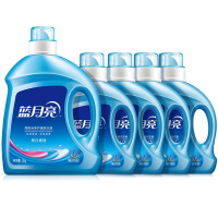 蓝月亮亮白增艳洗衣液3kg瓶装+1kg瓶装*4薰衣草香机洗组合