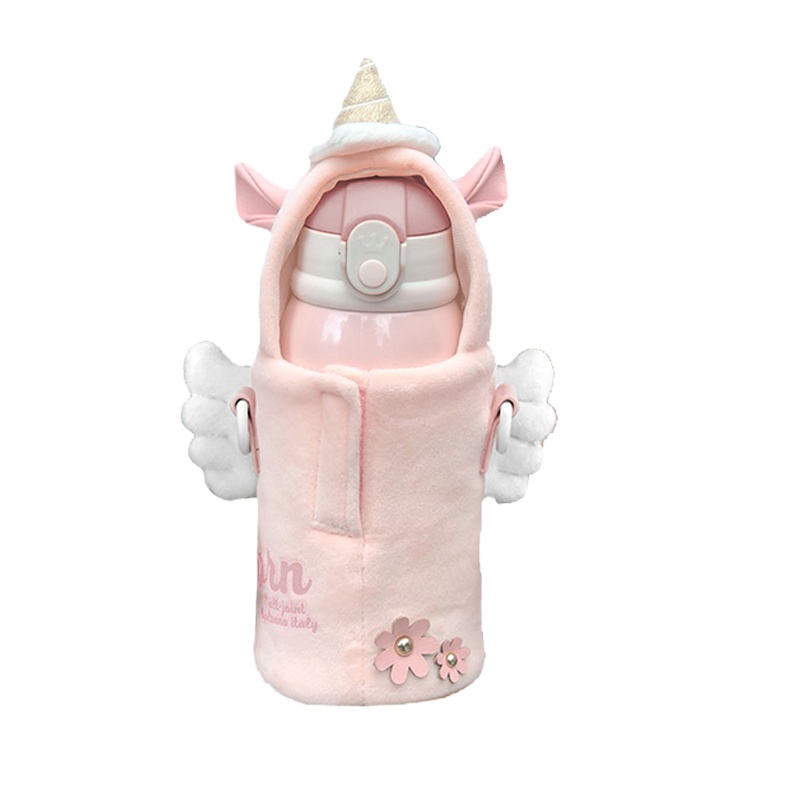 优仅ALL-JOINT儿童保温杯独角兽杯子女可爱ins学生简约水杯带吸管保温用品