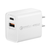 MOMAX摩米士苹果12mini快充双口PD20W充电器QC3.0快充头iPhone1(PD+QC3.0 18W )白色