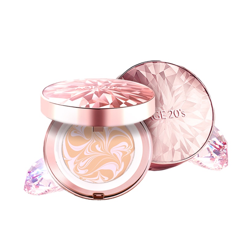 爱敬水润焕颜遮瑕气垫21号色钻石粉+12.5g替换芯
