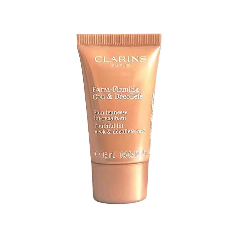 法国正品娇韵诗Clarins焕颜紧致颈纹霜15ml小样装旅行装 淡化颈纹提拉抗皱细滑柔软肌肤 焕颜颈霜